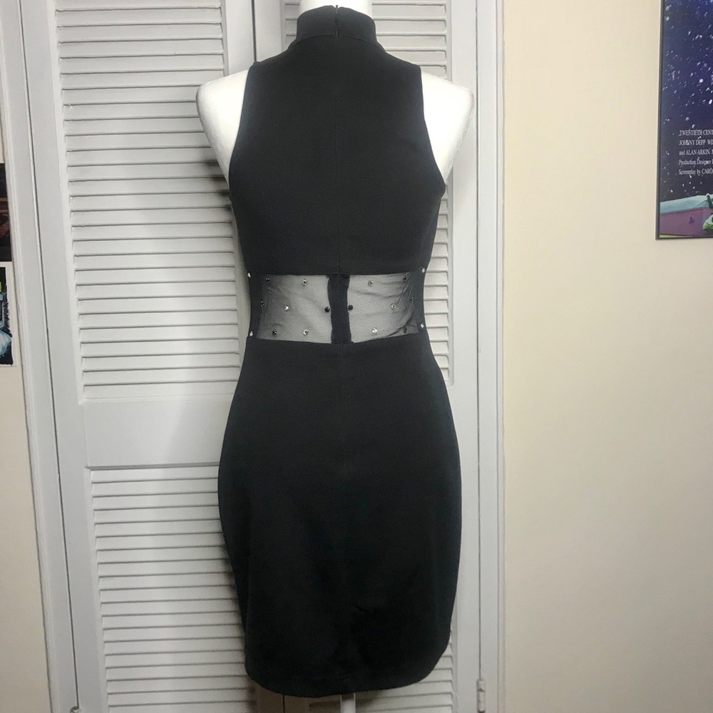 Vintage Climax PM Black Rhinestone Cocktail Dress - Picture 3 of 4